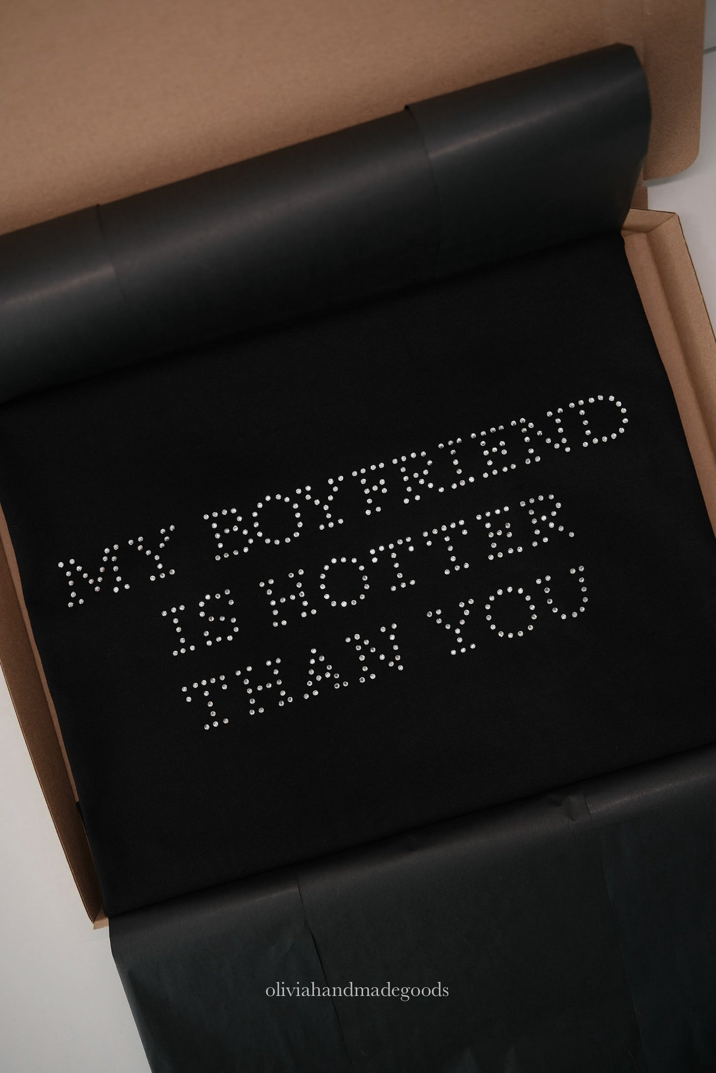 MY BOYFRIEND IS HOTTER THAN YOU DIAMENCIKI BLUZA
