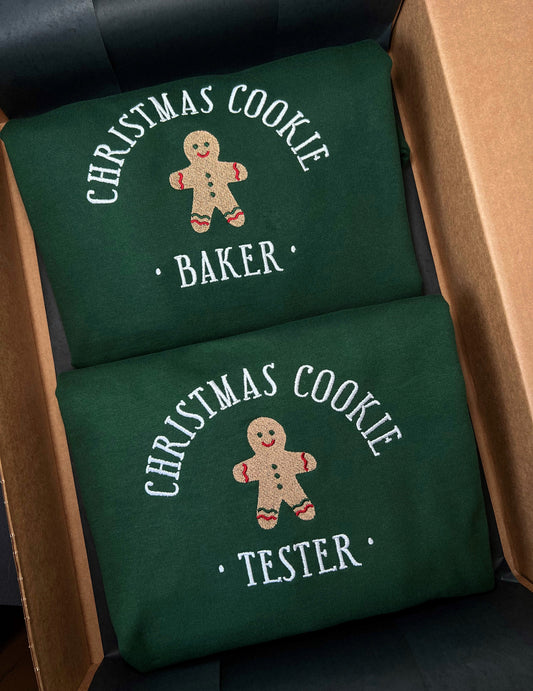 MATCHING CHRISTMAS COOKIE TESTER I BAKER