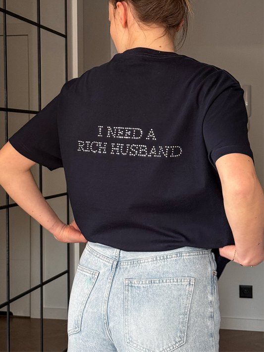 I NEED A RICH HUSBAND DIAMENCIKI KOSZULKA