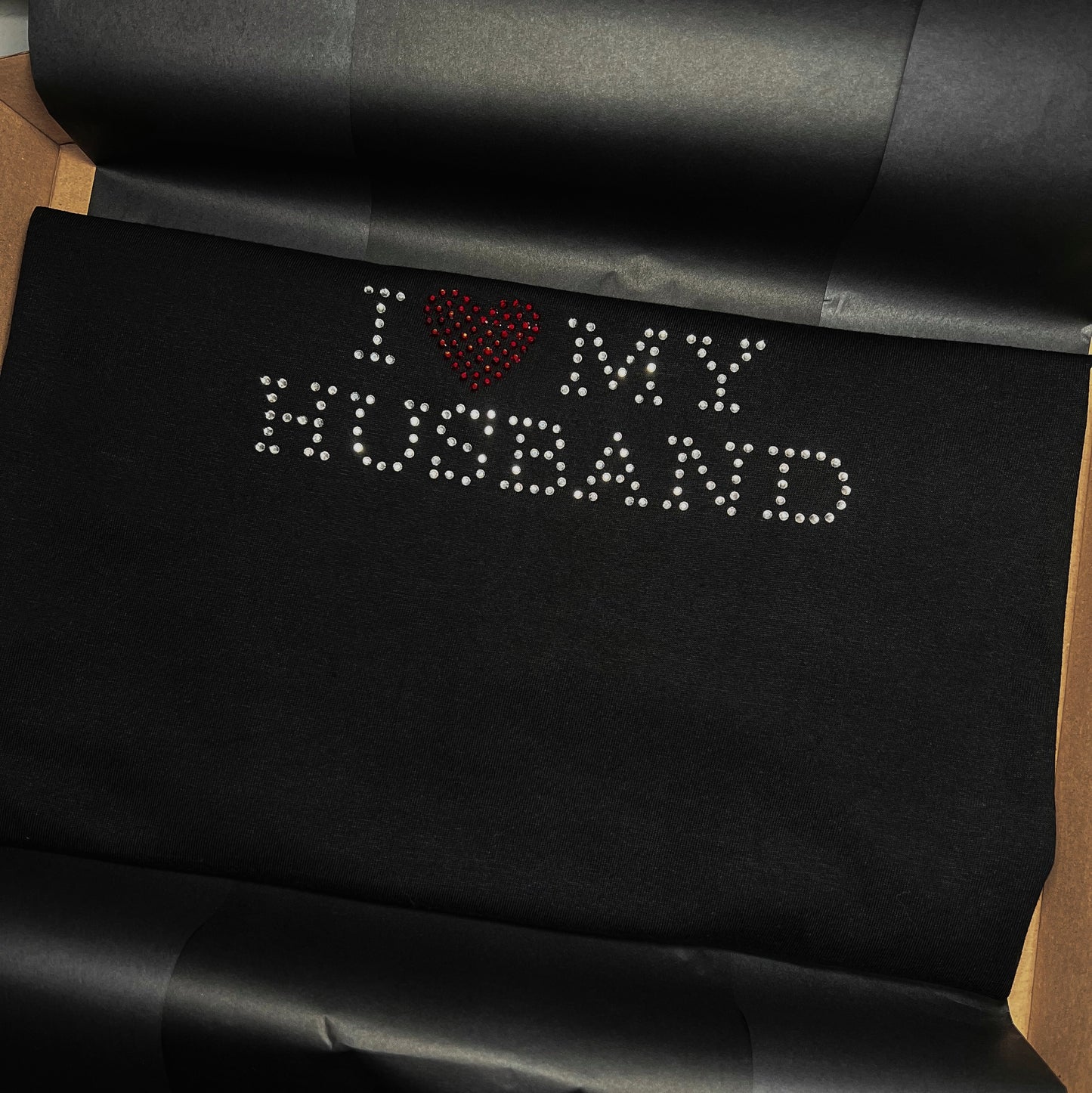 I ❤️ MY HUSBAND DIAMENCIKI KOSZULKA