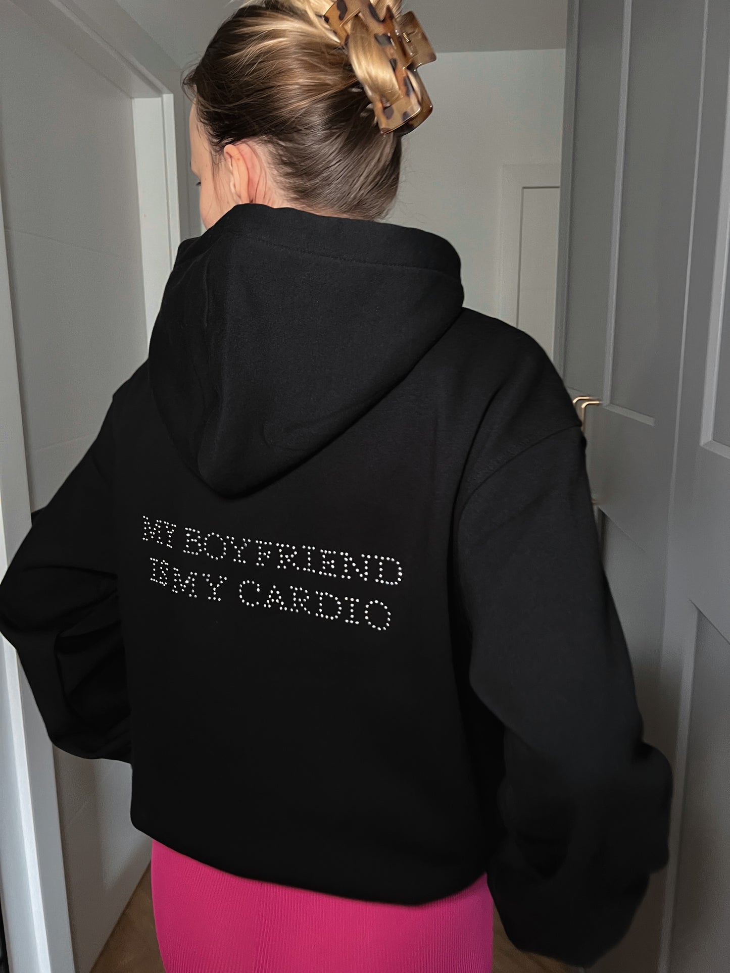 MY BOYFRIEND IS MY CARDIO DIAMENCIKI BLUZA