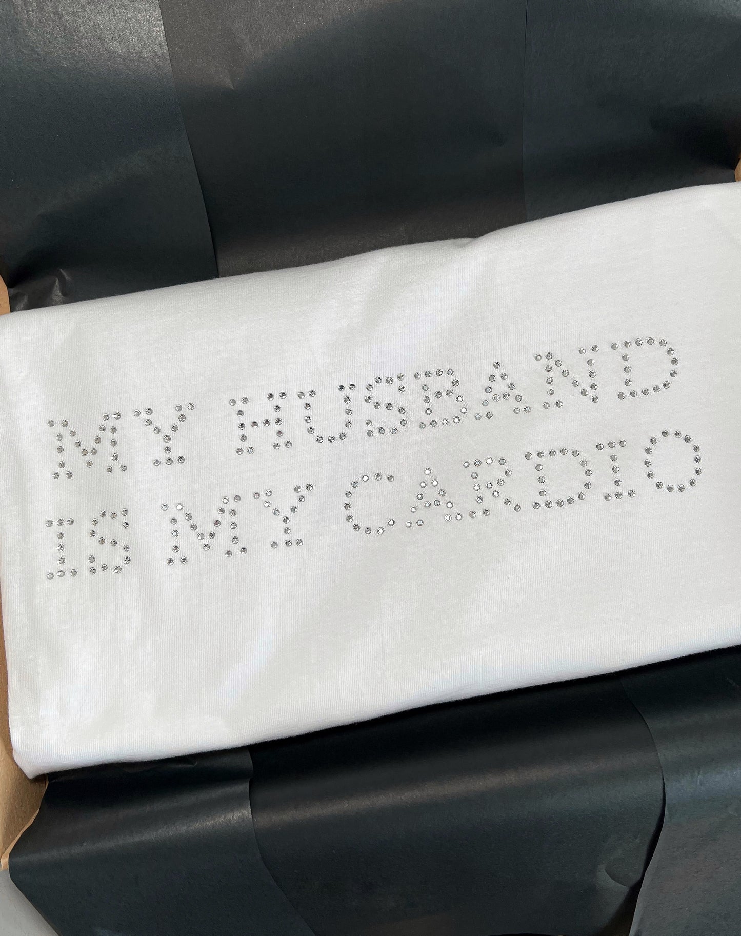 MY HUSBAND IS MY CARDIO DIAMENCIKI KOSZULKA