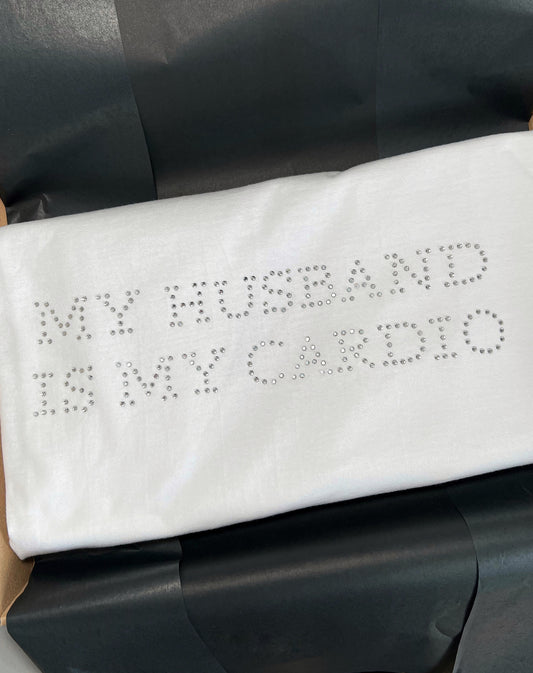MY HUSBAND IS MY CARDIO DIAMENCIKI KOSZULKA
