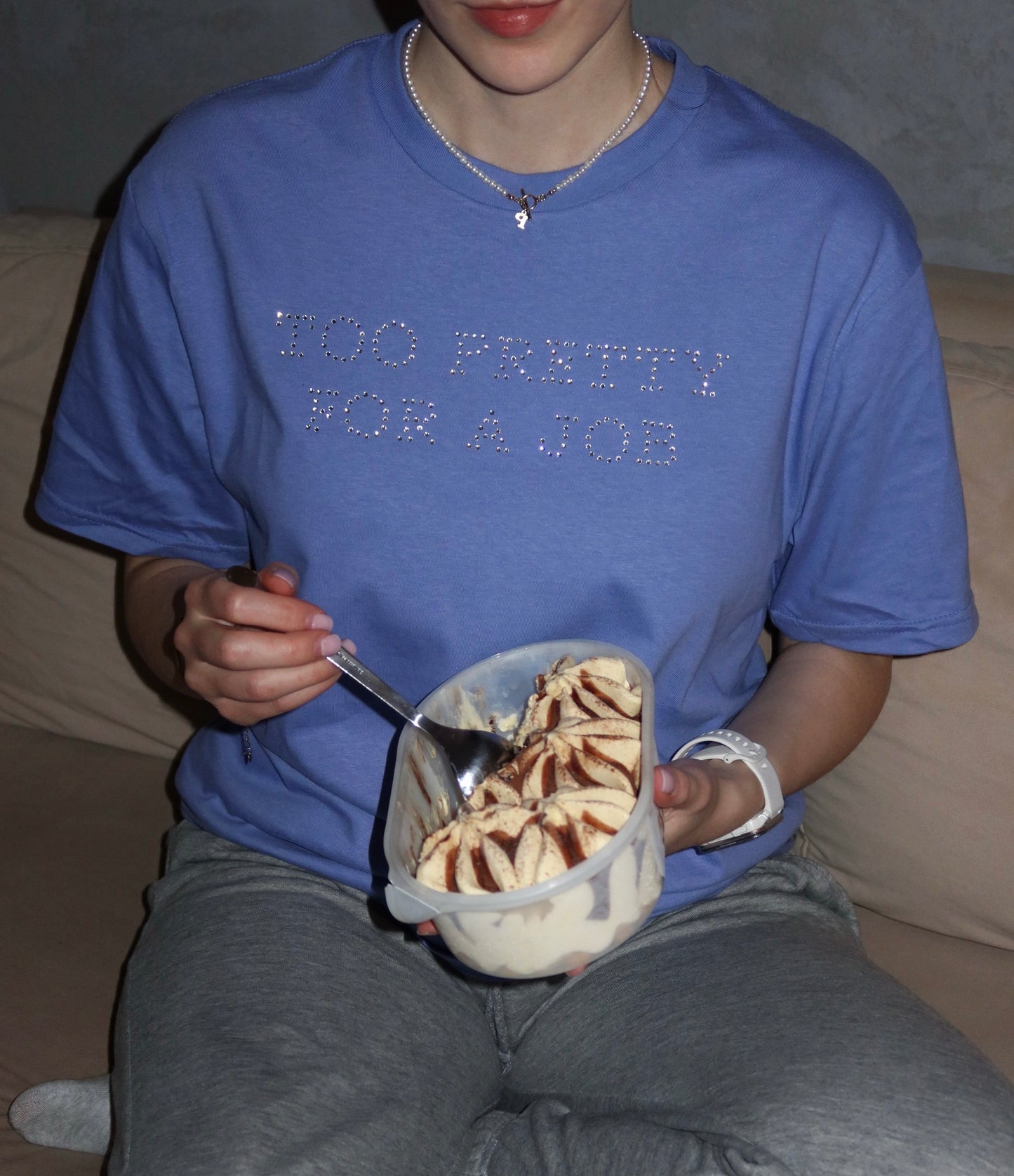 TOO PRETTY FOR A JOB DIAMENCIKI KOSZULKA