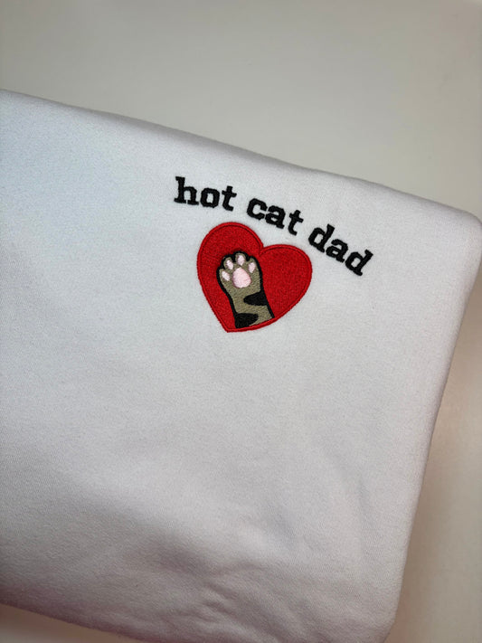 HOT CAT DAD BIAŁA BLUZA ROZMIAR L OUTLET